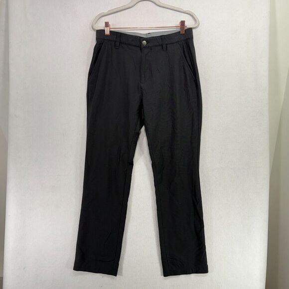 Adidas Pants Men 30x30 Black Performance Golf Outdoor Straight Stretch Athletic - Picture 1 of 13